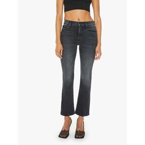 MOTHER The Outsider Flood Not Today Satan Bootcut Black Jeans Womens 28